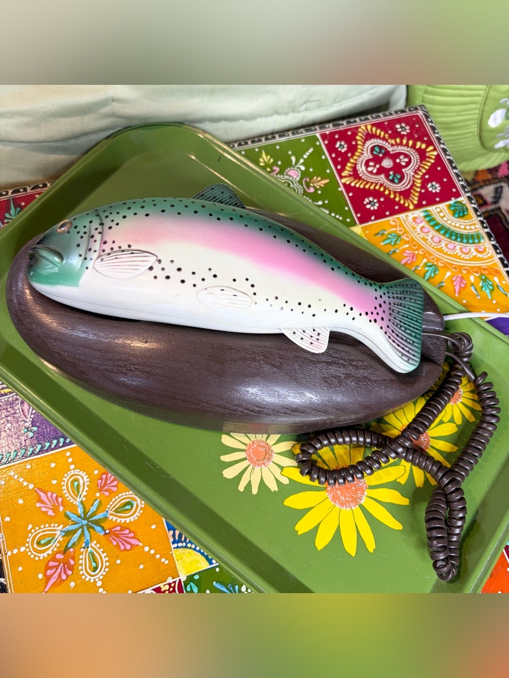 Novelty Fish Phone, Landline, Pushbutton